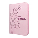 Biblia Reina Valera 1960 Mediana Letra Grande Imitación Piel Rosa Pastel [RVR066LGZPJR] 