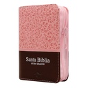 Biblia Reina Valera 1960 Mini-Bolsillo Letra Chica Imitación Piel Rosa Marrón [RVR.16cPJRZTI] 