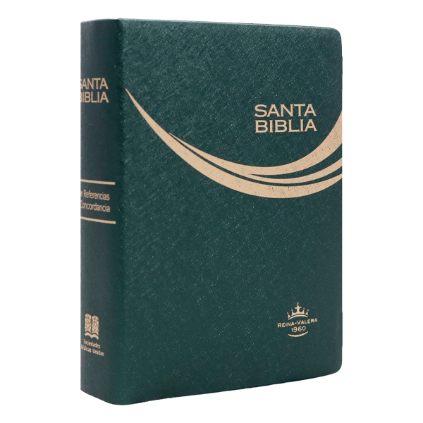 Biblia Reina Valera 1960 Tamaño Bolsillo Letra Mediana Vinil Verde [RVR022c String] 