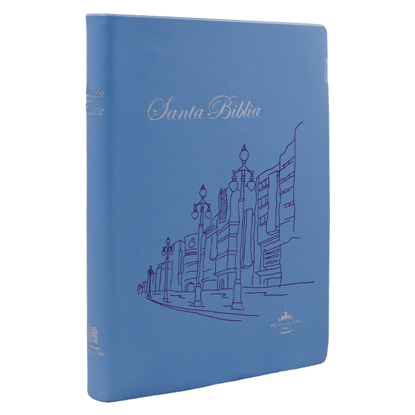 Biblia Reina Valera 1960 Chica Letra Mediana Vinil Celeste [RVR042e] 