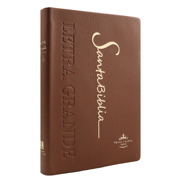 Biblia Reina Valera 1960 Mediana Letra Grande Vinil Marrón [RVR062cLG PE] 