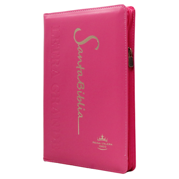 Biblia Reina Valera 1960 Mediana Letra Grande Imitación Piel Fucsia [RVR065cZLG PE] 