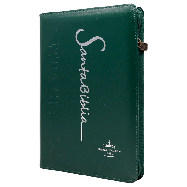 Biblia Reina Valera 1960 Mediana Letra Grande Imitación Piel Verde [RVR065cZLG PE] 