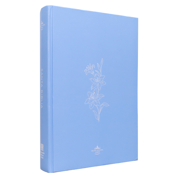 Biblia Reina Valera 1960 Mediana Letra Grande Minimalista Tapa Dura Azul claro [RVR063cLGPJR] 