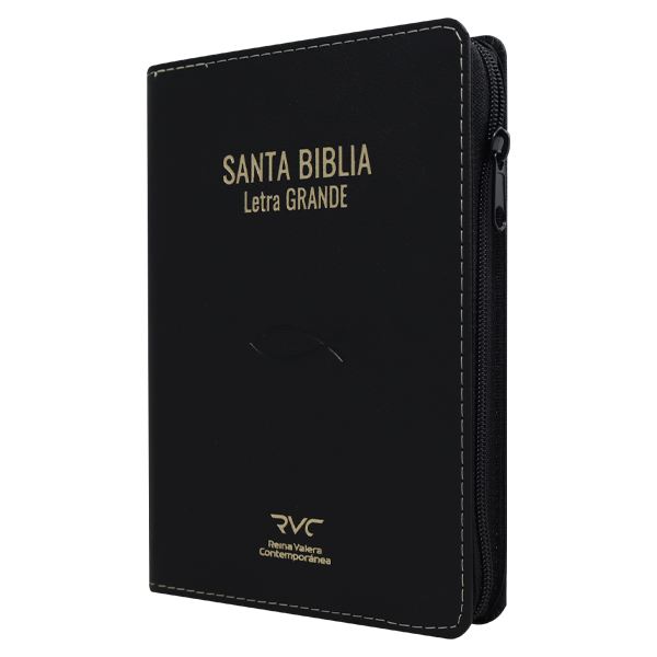 Biblia Reina Valera Contemporánea Mediana Letra Grande Imitación Piel Negro [RVC.66cZTILG] 