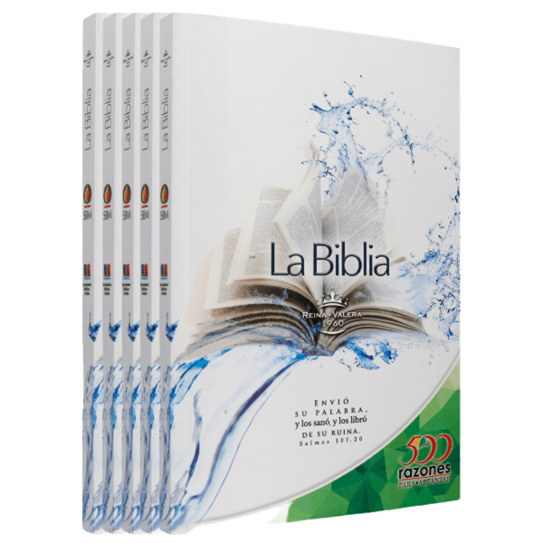 [PAQ. 5 BIBLIAS] Biblia Misionera Alcanzar a México Mediana Letra Mediana Tapa Rústica [RVR060]