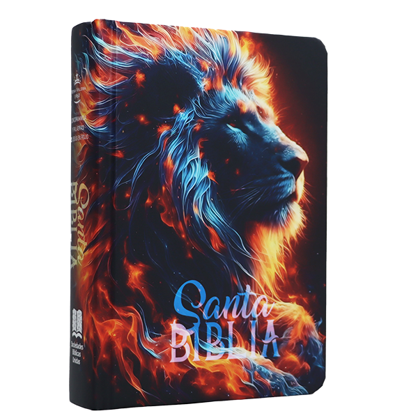 Biblia Reina Valera 1960 Tamaño Bolsillo Letra Chica Tapa Dura León RVR.23cLGPJR 