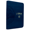 Biblia Oraciones Traducción Lenguaje Actual Mediana Letra Grande Imitación Piel Azul Cierre PJR [TLA066ZLGPJR]  