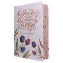 Biblia de Estudio Ser Mujer Reina Valera 1960 Grande Letra Grande Imitación Piel Tulipanes [RVR086cLGEETI]  Sin Caja 