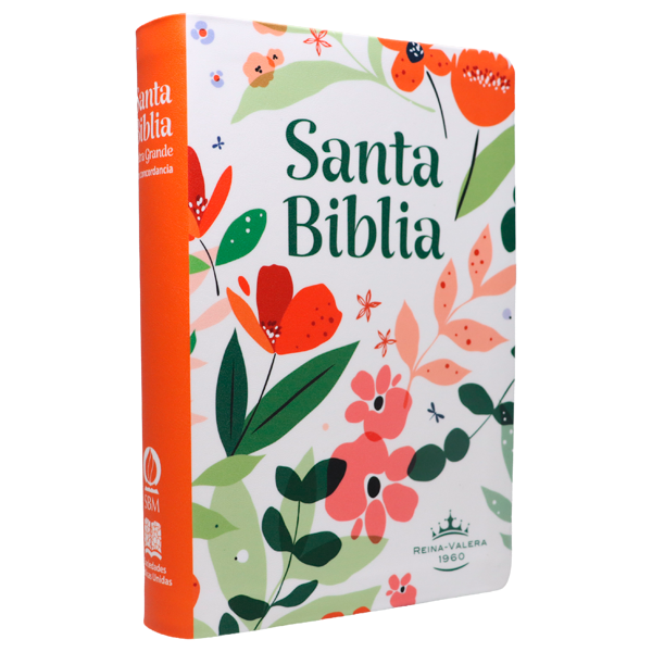 Biblia Reina Valera 1960 Mediana Letra Gigante 14 pts Imitación Piel PU RVR065cLGiPJR Flora 