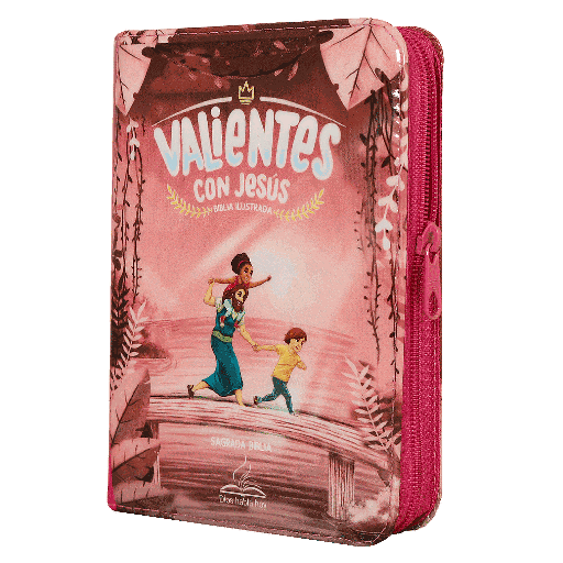 [9789587453430] Biblia Infantil Valientes Con Jesús Dios Habla Hoy Chica Letra Chica Vinil Rosa [DHH42DKZ]