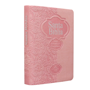 [7898521818241] Biblia Fuente de Bendiciones Reina Valera 1960 Chica Letra Mediana Imitación Piel Rosa [RVR046CLMFB]