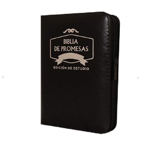 [9789587452815] Biblia de Estudio Promesas Reina Valera 1960 Chica Letra Mediana Imitación Piel Negro [RVR045cZa]