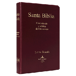 [7898521819538] Biblia Reina Valera 1960 Mediana Letra Grande Vinil Vino [RVR062cLGPJR]