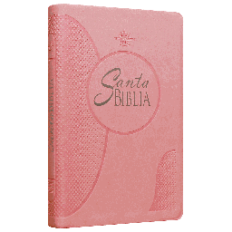 [7898521808556] Biblia Reina Valera 1960 Mediana Letra Grande Imitación Piel Rosa [RVR065CLG]