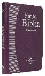 [7899938400791] Biblia Reina Valera 1960 Mediana Letra Mediana Imitación Piel Lila [RVR065ec]