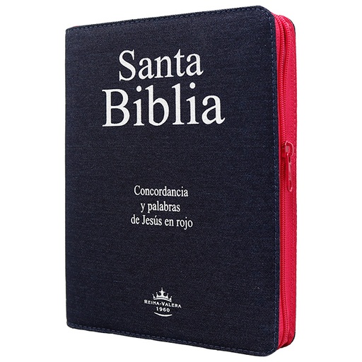 [7899938401132] Biblia Reina Valera 1960 Grande Letra Gigante Mezclilla Rosa [RVR084CLGIPJRTIZA]