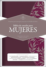 [9781433618963] Biblia de Estudio Reina Valera 1960 para Mujer Vino Tinto Fucsia