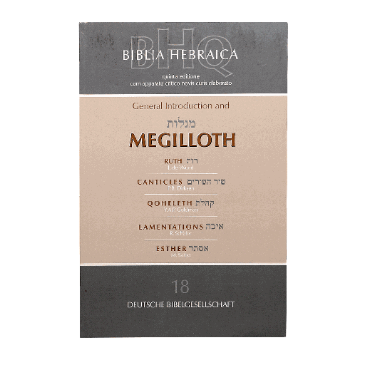 [9783438052780] Libro Biblia Hebraica Quinta (BHQ)