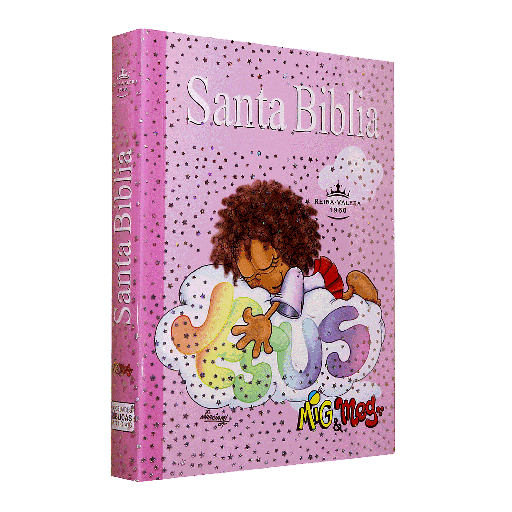 [7899938406908] Biblia Misionera Reina Valera 1960 Chica Letra Chica Rústica Rosa Mig y Meg Infantil [RVR.40eMM]