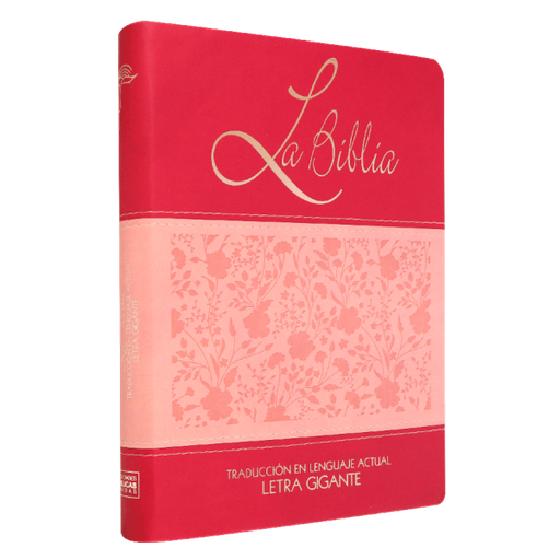 [7899938408049] Biblia Traducción Lenguaje Actual Grande Letra Gigante Imitación Piel Rosa/Fiusha [TLA86LGI]