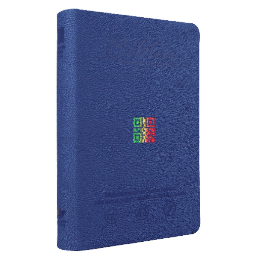 [9789587453829] Biblia Encuentro con Dios Reina Valera Contemporánea Mediana Letra Chica Imitación Piel Azul [RVC065]