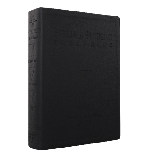 [7899938410950] Biblia de Estudio Teológico Reina Valera 1960 Grande Letra Mediana Imitación Piel Color Negro [RVR086cLGEETI]