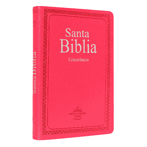 [7899938410837] Biblia Reina Valera 1960 Mediana Letra Mediana Imitación Piel Rosa [RVR066ec]