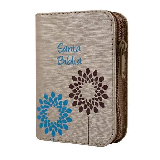 [9789587455632] Biblia Reina Valera 1960 Mini-Bolsillo Letra Chica Imitación Piel Beige Cierre [RVR016ZPJR]