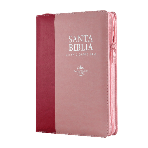 [7899938413432] Biblia Reina Valera 1960 Mediana Letra Gigante Imitación Piel Rosa/Rosa [RVR066cLSGiPJRZTI]