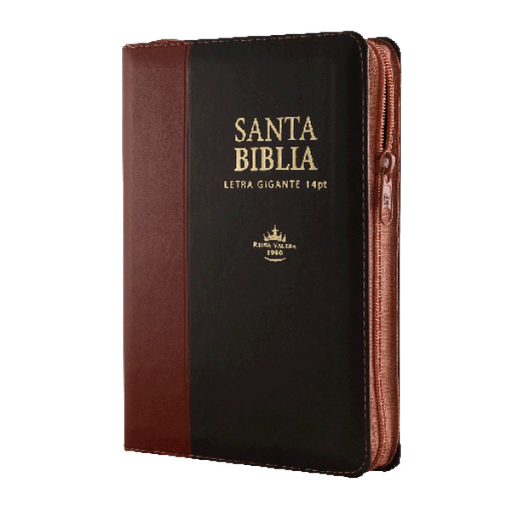 [7899938413401] Biblia Reina Valera 1960 Mediana Letra Gigante Imitación Piel Marrón/Café [RVR066cLSGiPJRZTI]
