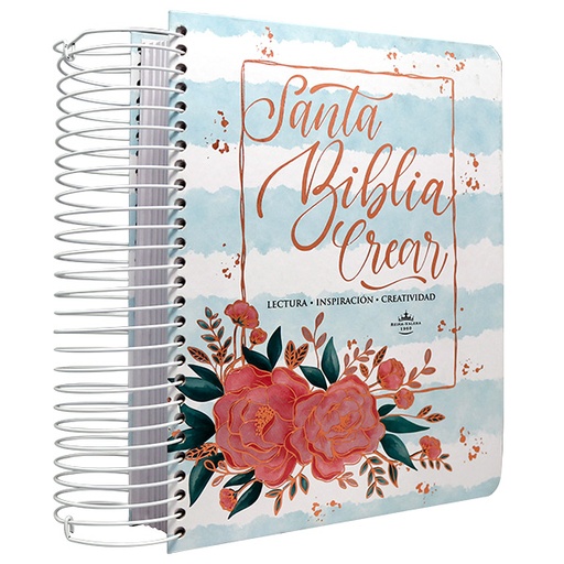 [7899938420355] Biblia Crear Reina Valera 1960 Grande Letra Grande Tapa Dura Flores [RVR083cLGPJR]
