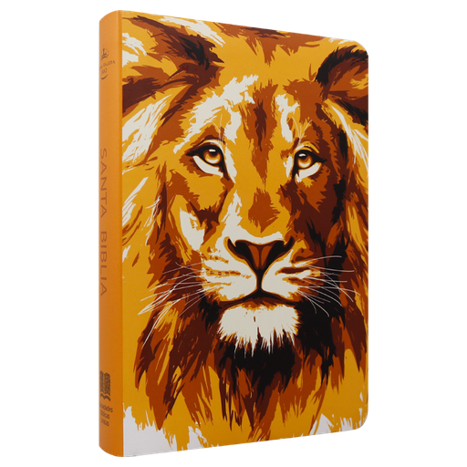 [7899938422960] Biblia Reina Valera 1960 Mediana Letra Grande Tapa Semiflexible León Dorado [RVR.61cLGPJR]