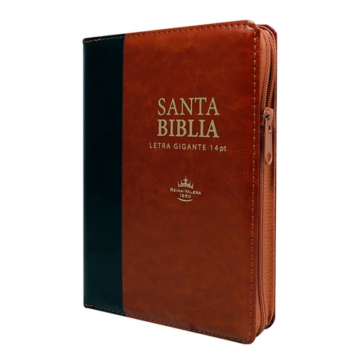 [7899938413395] Biblia Reina Valera 1960 Mediana Letra Gigante Imitación Piel Negro/Marrón [RVR066cLSGiPJRZTI]