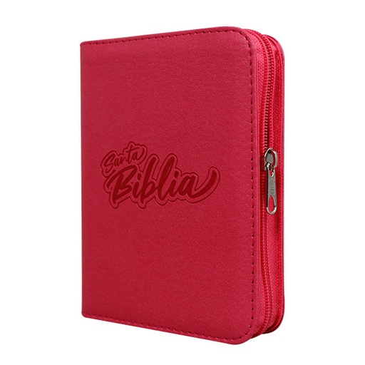 [9789587458473] Biblia Reina Valera 1960 Chica Letra Chica Imitación piel Rosa Código QR [RVR046cZLMPJR]