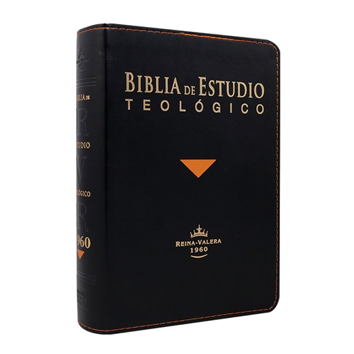 [7899938420454] Biblia de Estudio Teológico Reina Valera 1960 Mediana Letra Mediana Imitación piel Negro [RVR066cEETI-BET]