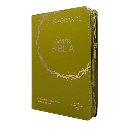 [7899938426258] Biblia Reina Valera 1960 Mediana Letra Grande Covertex Verde [RVR.65cLGPJRTIZ-GPR]