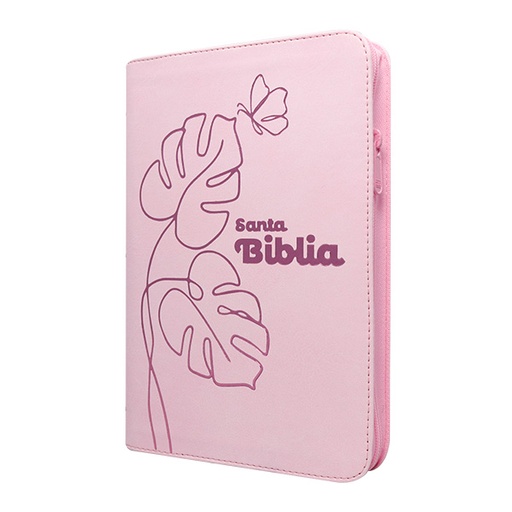 [9789587459890] Biblia Reina Valera 1960 Mediana Letra Grande Imitación Piel Rosa Pastel [RVR066LGZPJR] 
