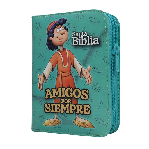 [9798886391367] Biblia Infantil Amigos por Siempre Reina Valera 1960 Tamaño Bolsillo Letra Mediana Vinil Verde [RVR022cdPZPJRa] 