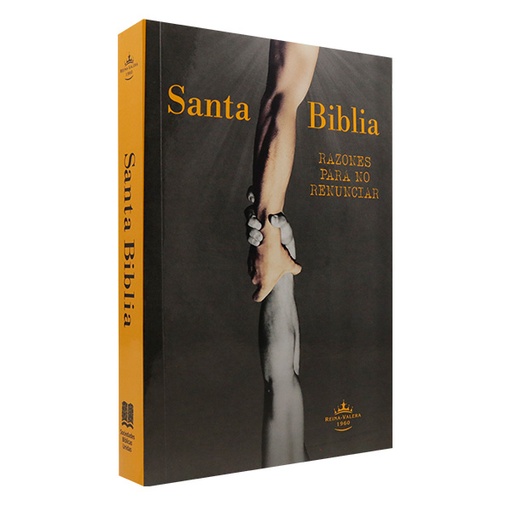 [7899938429310] Biblia Misionera Reina Valera 1960 Razones Para No Renunciar Mediana Rústica Negro Amarillo [RVR.60uecFBPJR] 