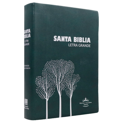 [9788941262473] Biblia Reina Valera 1960 Mediana Letra Grande Vinil Árboles Verde [RVR062CLG PT] 