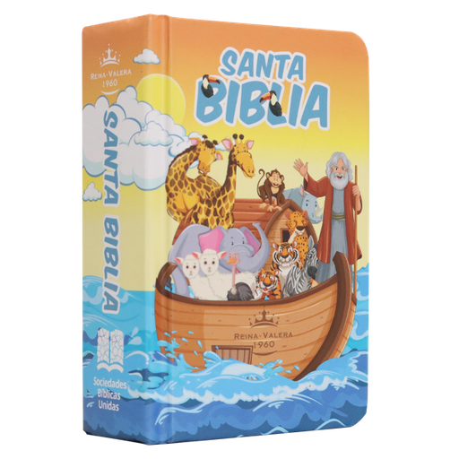 [7899938428696] Biblia Infantil Reina Valera 1960 Bolsillo Letra Chica Tapa Dura Arca Naranja [RVR.13cPJR] 