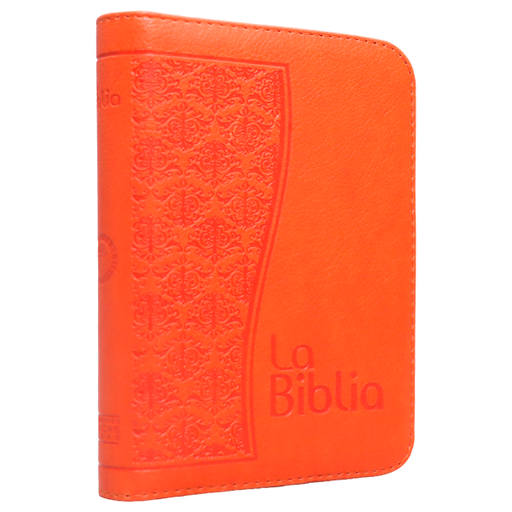 [9781598773606] Biblia Traducción Lenguaje Actual Chica Letra Chica Imitación Piel Naranja Cierre [TLA.46ZLM] 