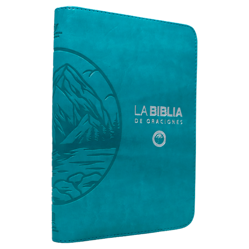 [9786287835092] Biblia Oraciones Traducción Lenguaje Actual Mediana Letra Grande Imitación Piel Azul Turquesa Cierre PJR [TLA066ZLGPJR]  