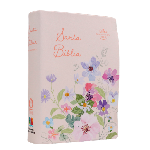 [9788941264545] Biblia Reina Valera 1960 Chica Letra Grande 11 pts Vinil RVR042cPJR Flower 